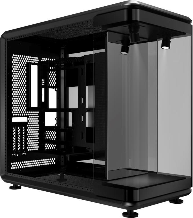 CoolerMaster Cooler Master case MasterFrame 360 Panorama, ATX, Průhledná bočnice, Černá