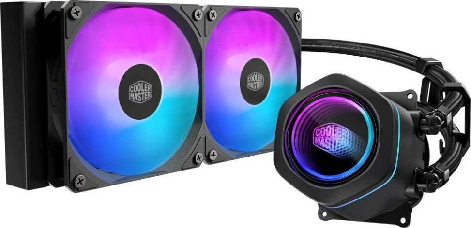 CoolerMaster Cooler Master vodní chladič MasterLiquid Core Nex Digital 240 Black ARGB, 2x 120mm, ARGB, LGA1851, AM5, Černá