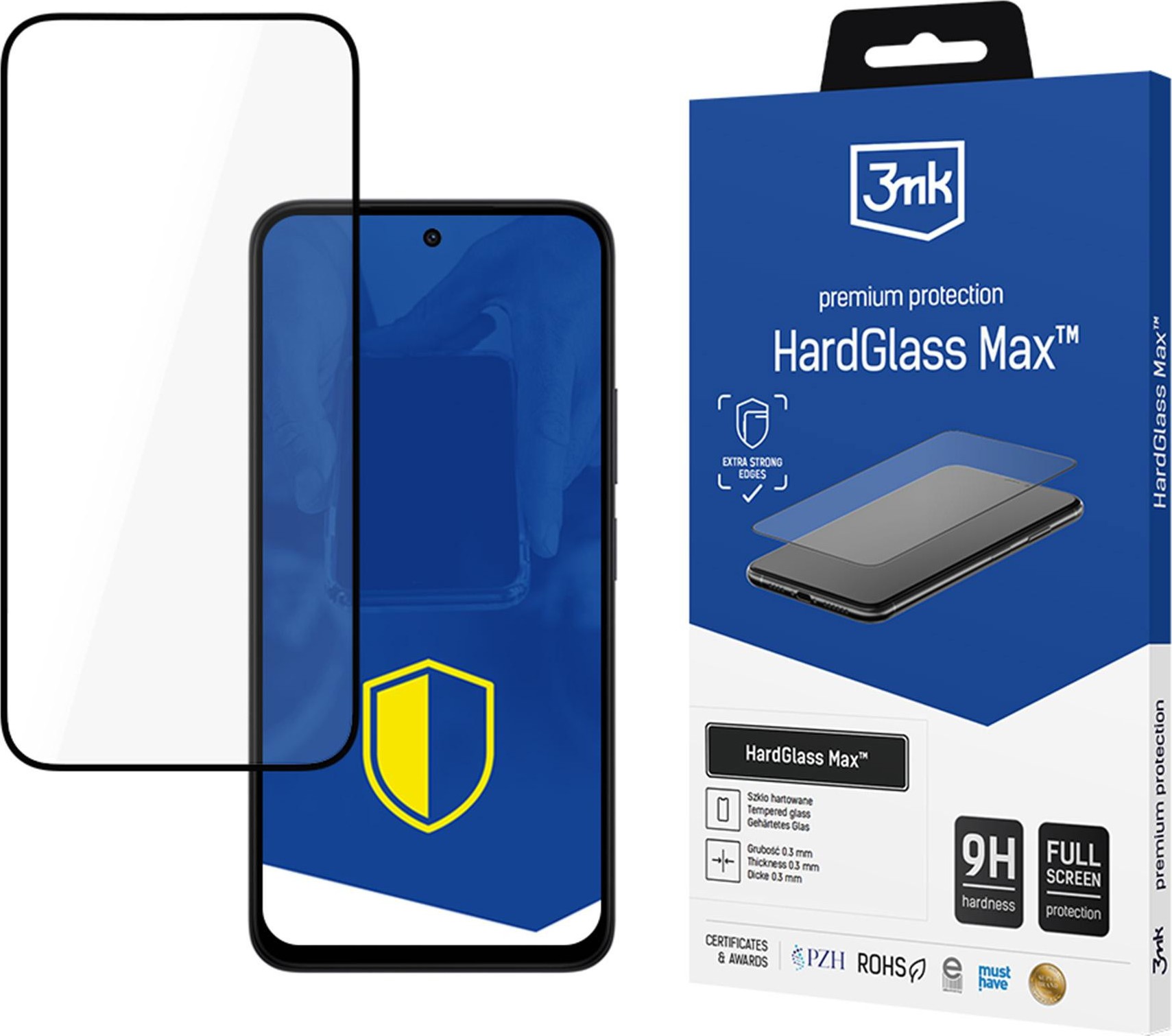 3mk tvrzené sklo HardGlass Max Black pro Redmi 15 5G