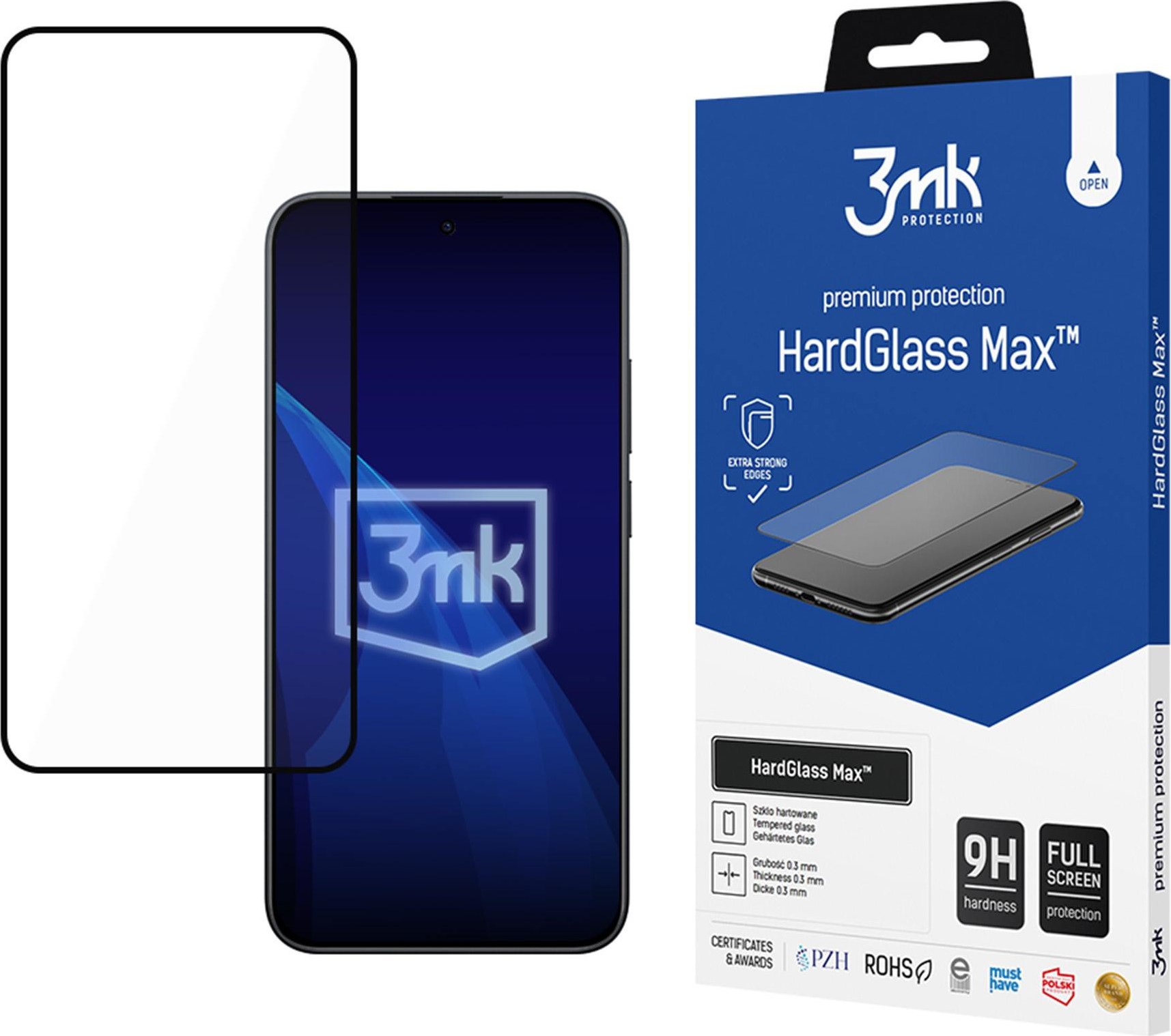 3mk tvrzené sklo HardGlass Max Black pro Redmi Note 15 Pro 5G