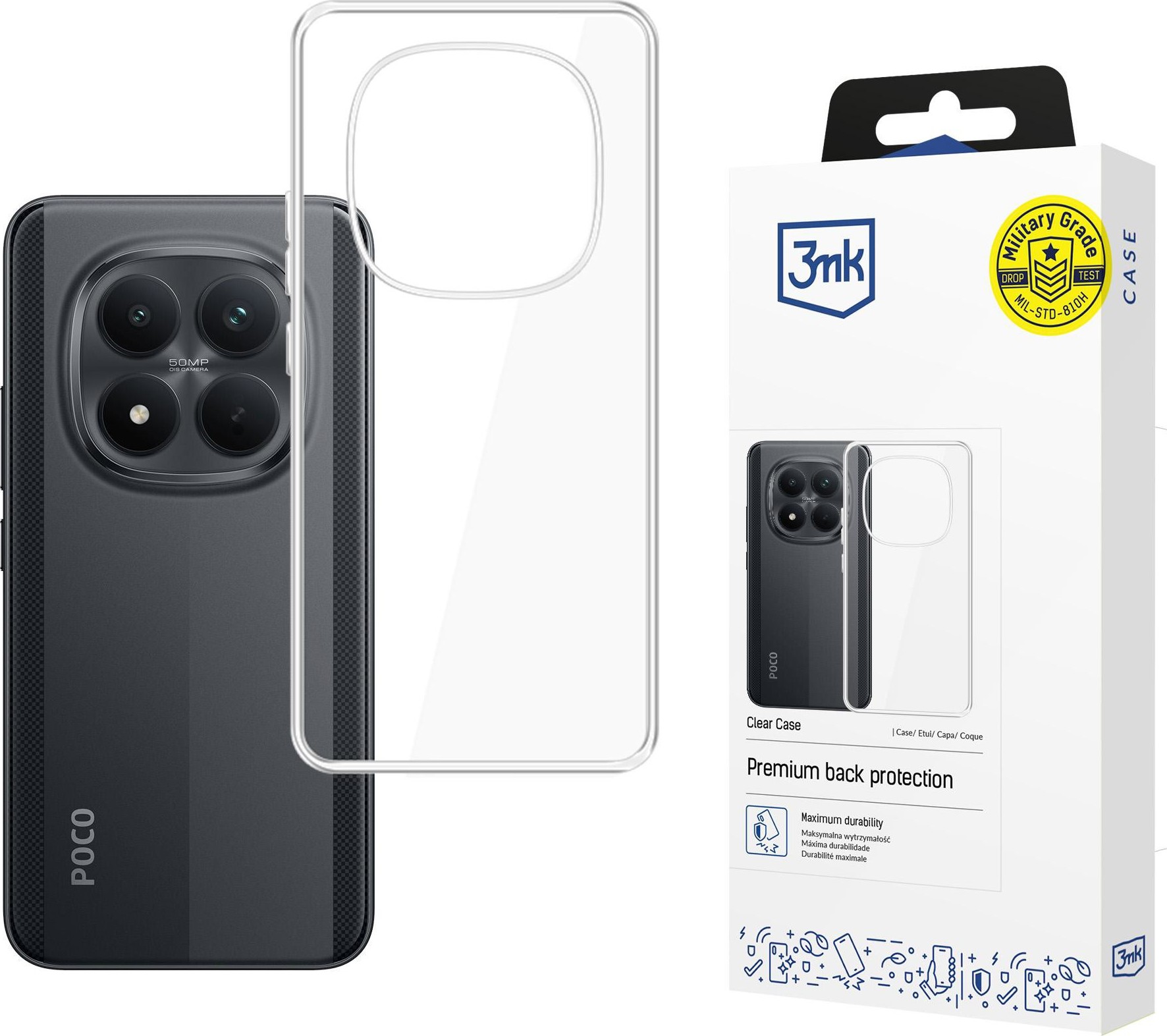 3mk ochranný kryt Clear Case pro Poco M8 Pro 5G