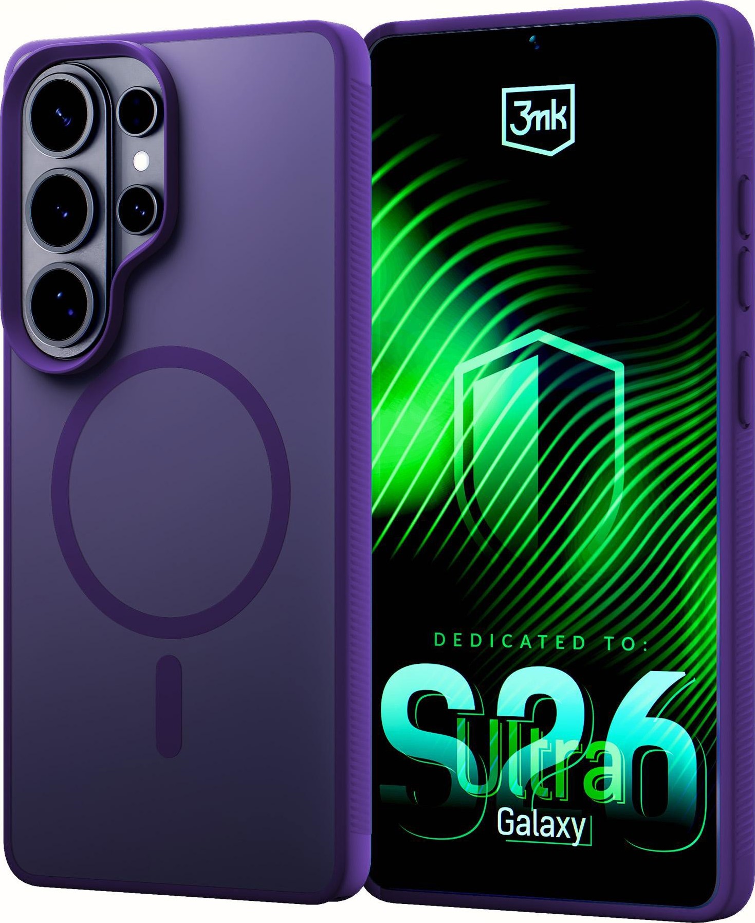3mk ochranný kryt Smoke MagCase Purple pro Samsung Galaxy S26 Ultra