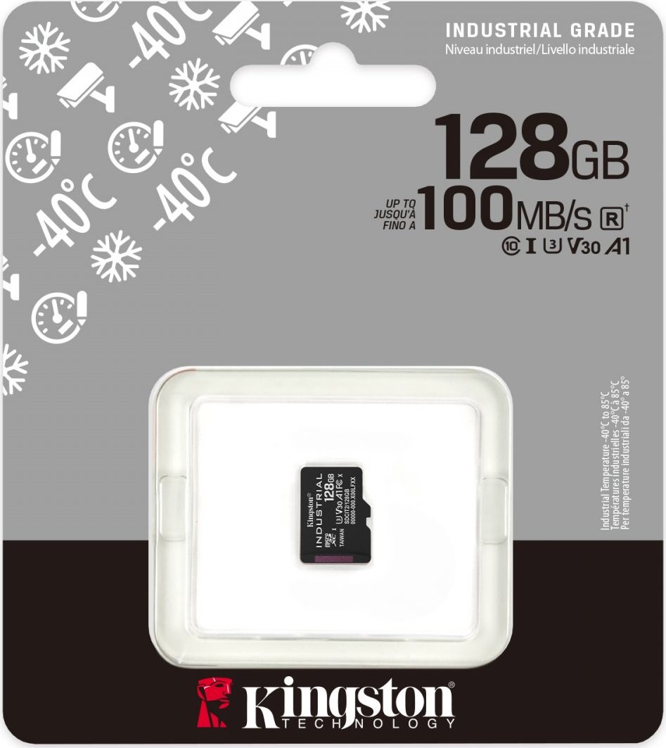 Kingston Industrial/Micro SDXC/128GB/UHS-I U3 / Class 10