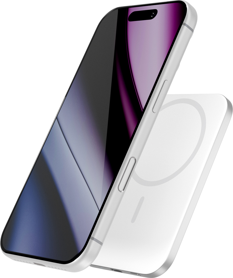 Epico Slim 3000mAh Mag+ powerbanka EM31b - stříbrná