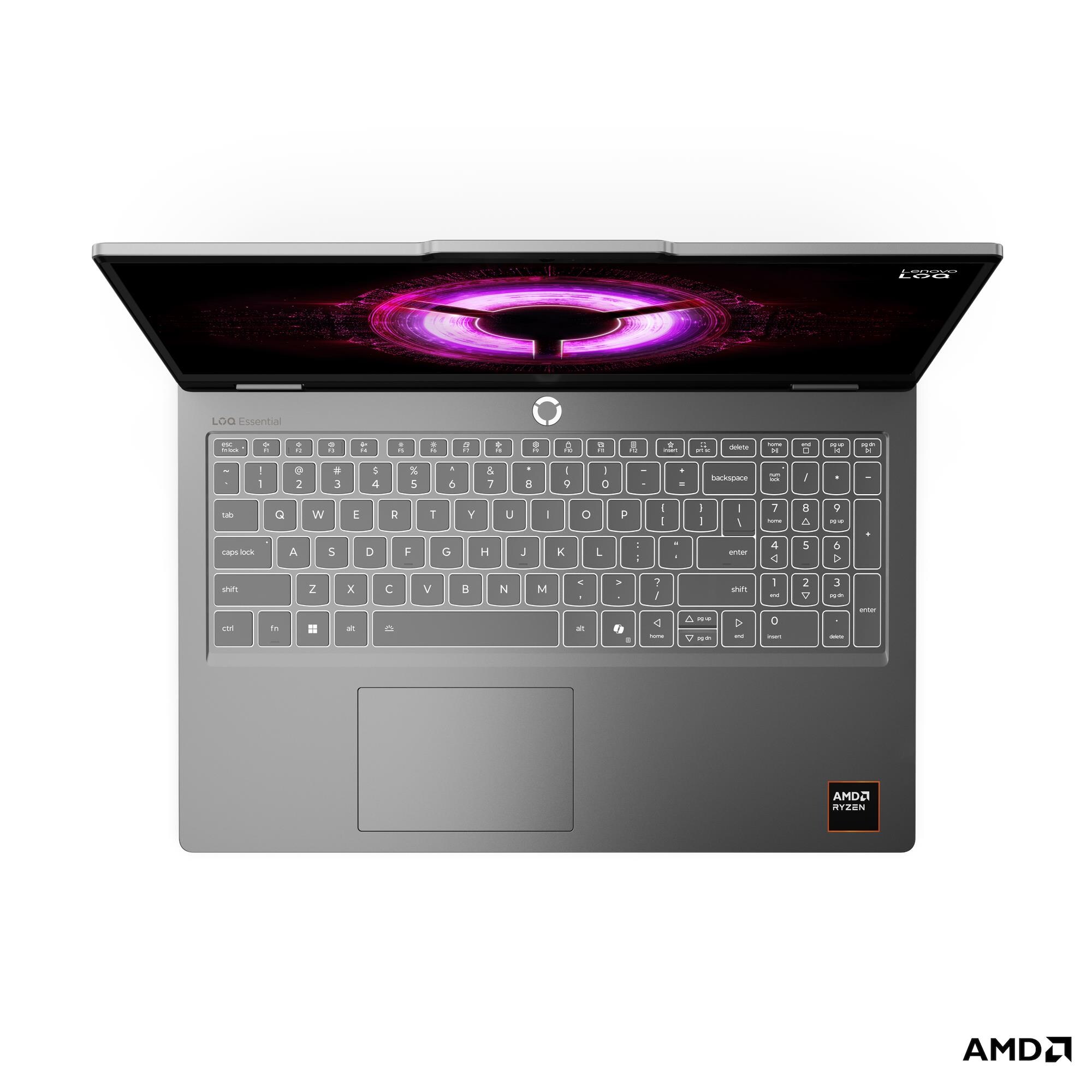 Lenovo LOQ Essential/15ARP11/R7-170/15,6"/FHD/16GB/512GB/RTX 5050/W11H/Gray/2R