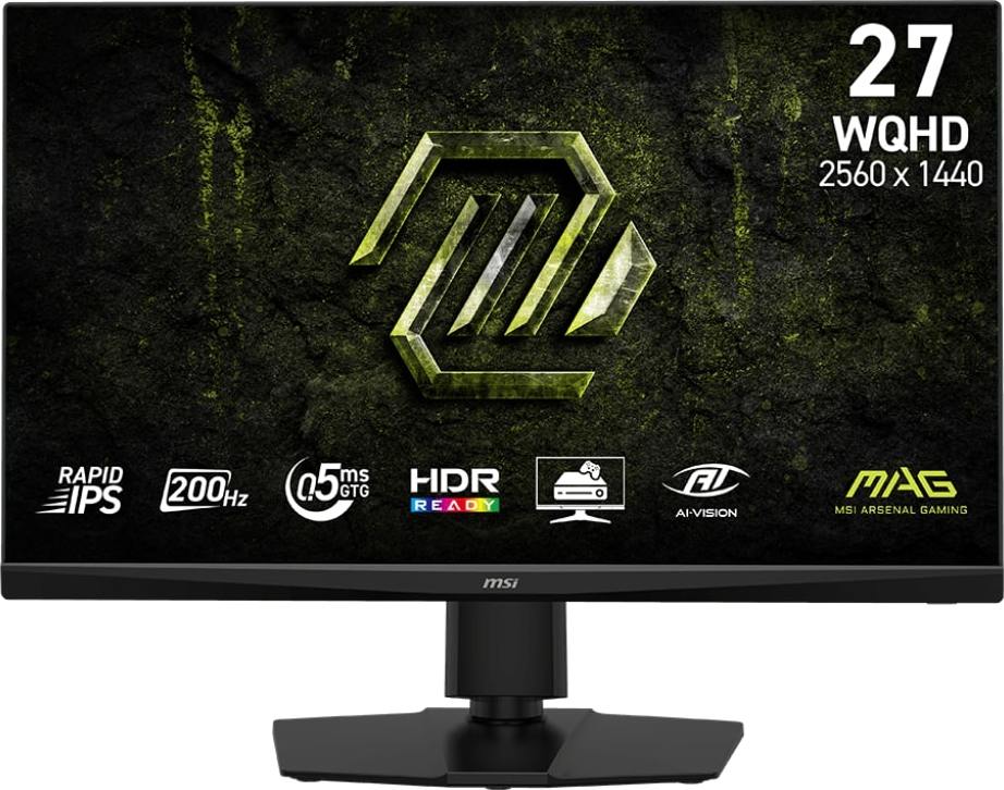 MSI MAG/272QPF E20/27"/IPS/QHD/200Hz/0,5ms/Černá/3R