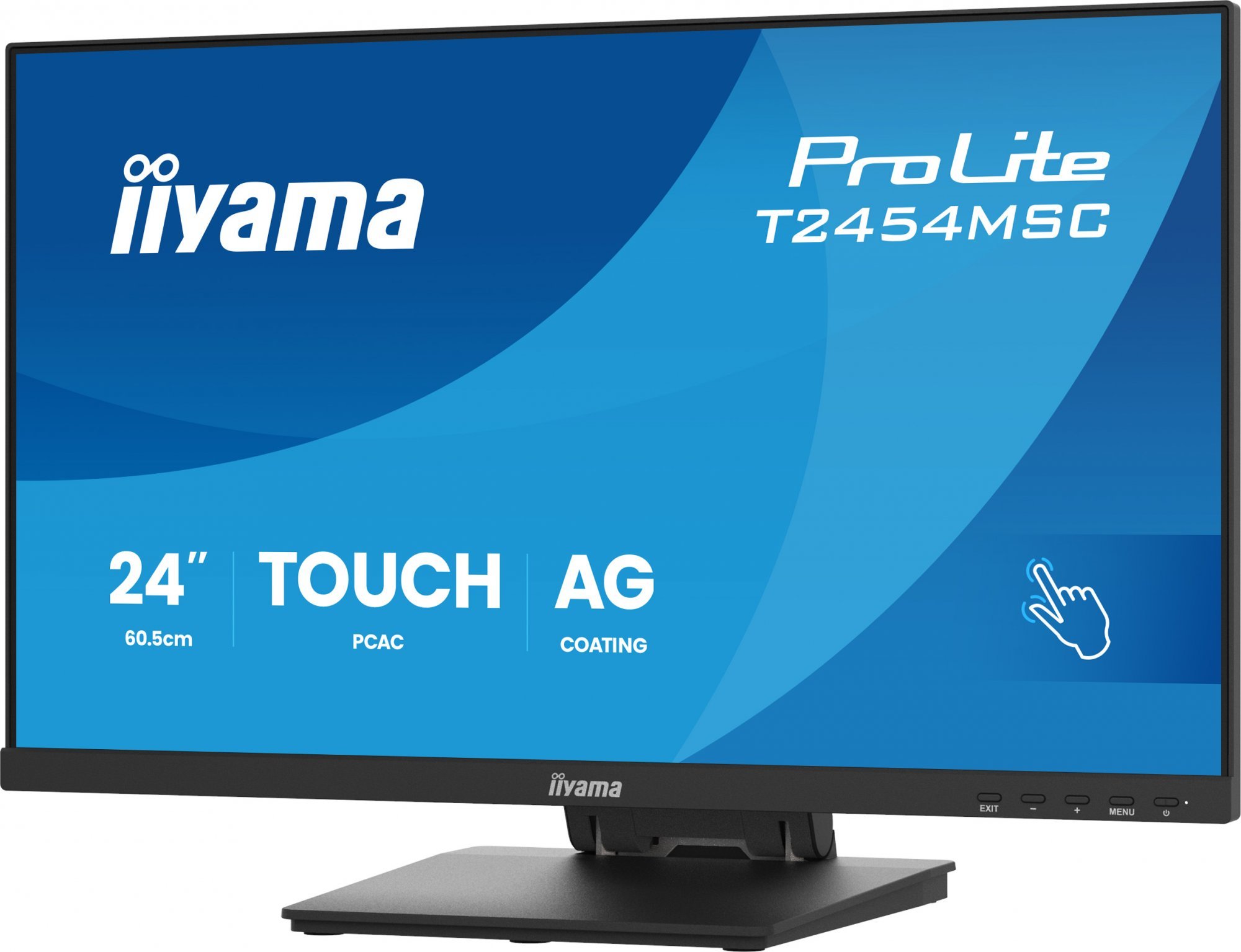 Iiyama ProLite T2454MSC-B3AG, Projected Capacitive, 10 TP, Full HD, USB, kit (USB), black