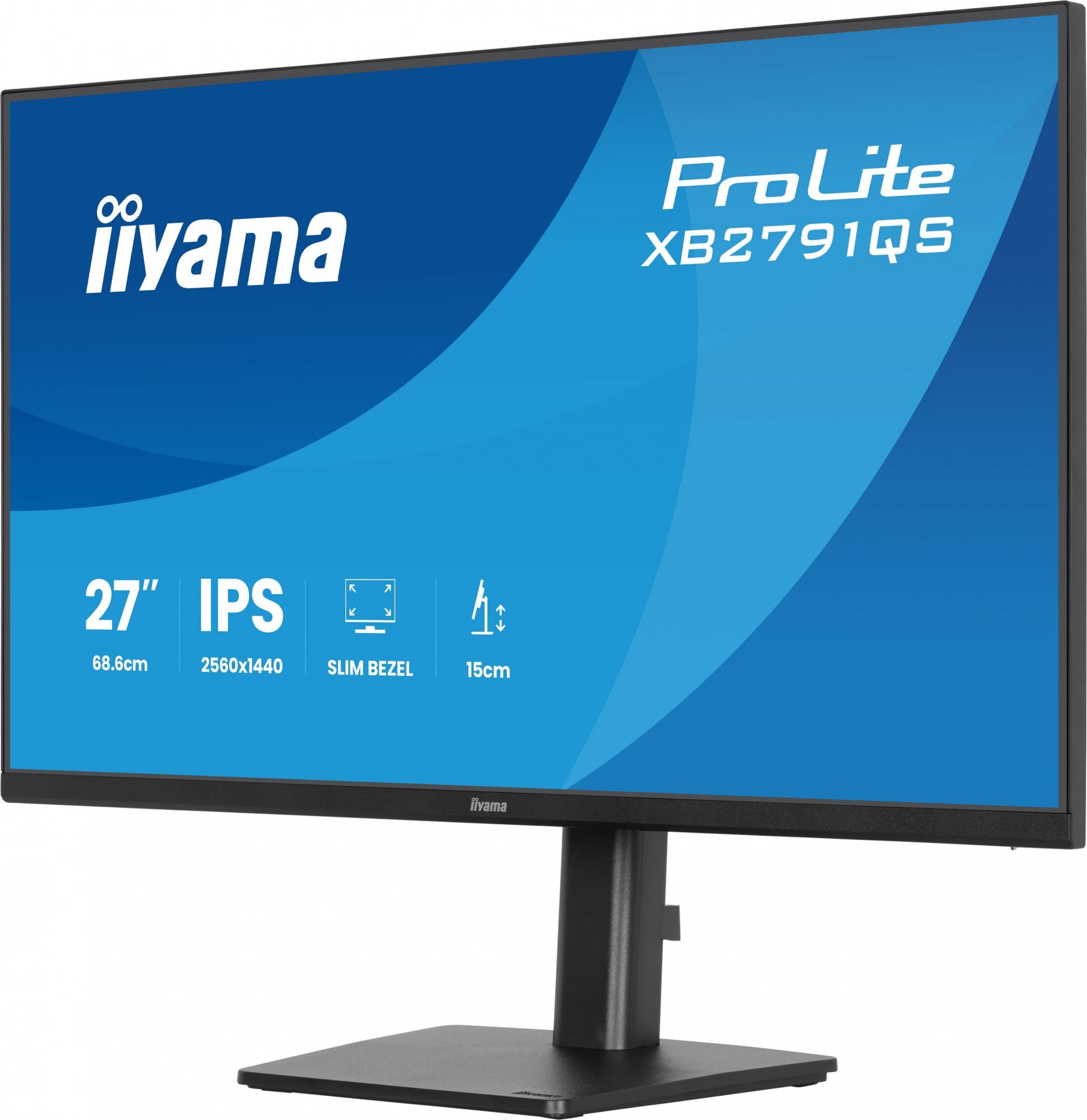 iiyama ProLite/XB2791QS-B1/27"/IPS/QHD/75Hz/1ms/Černá/3R