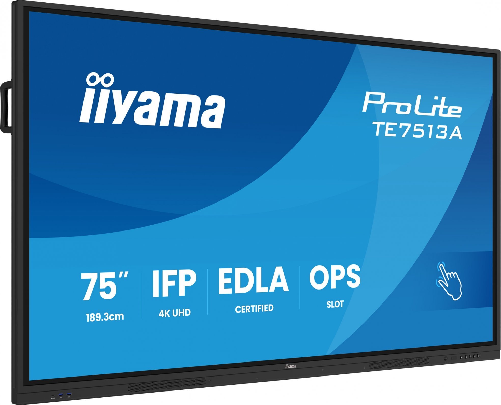 75" iiyama TE7513A-B2AG:IPS,4K,40P,EDLA