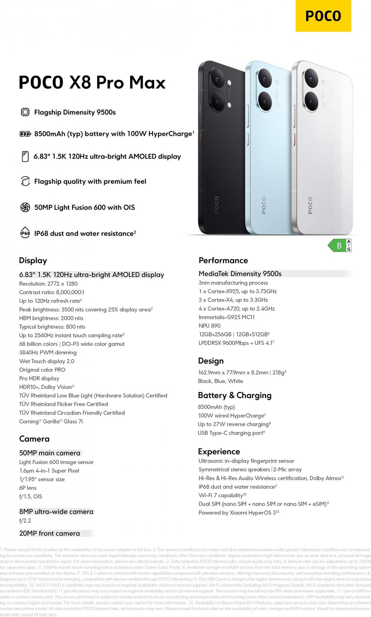 POCO X8 Pro Max/12GB/512GB/Black