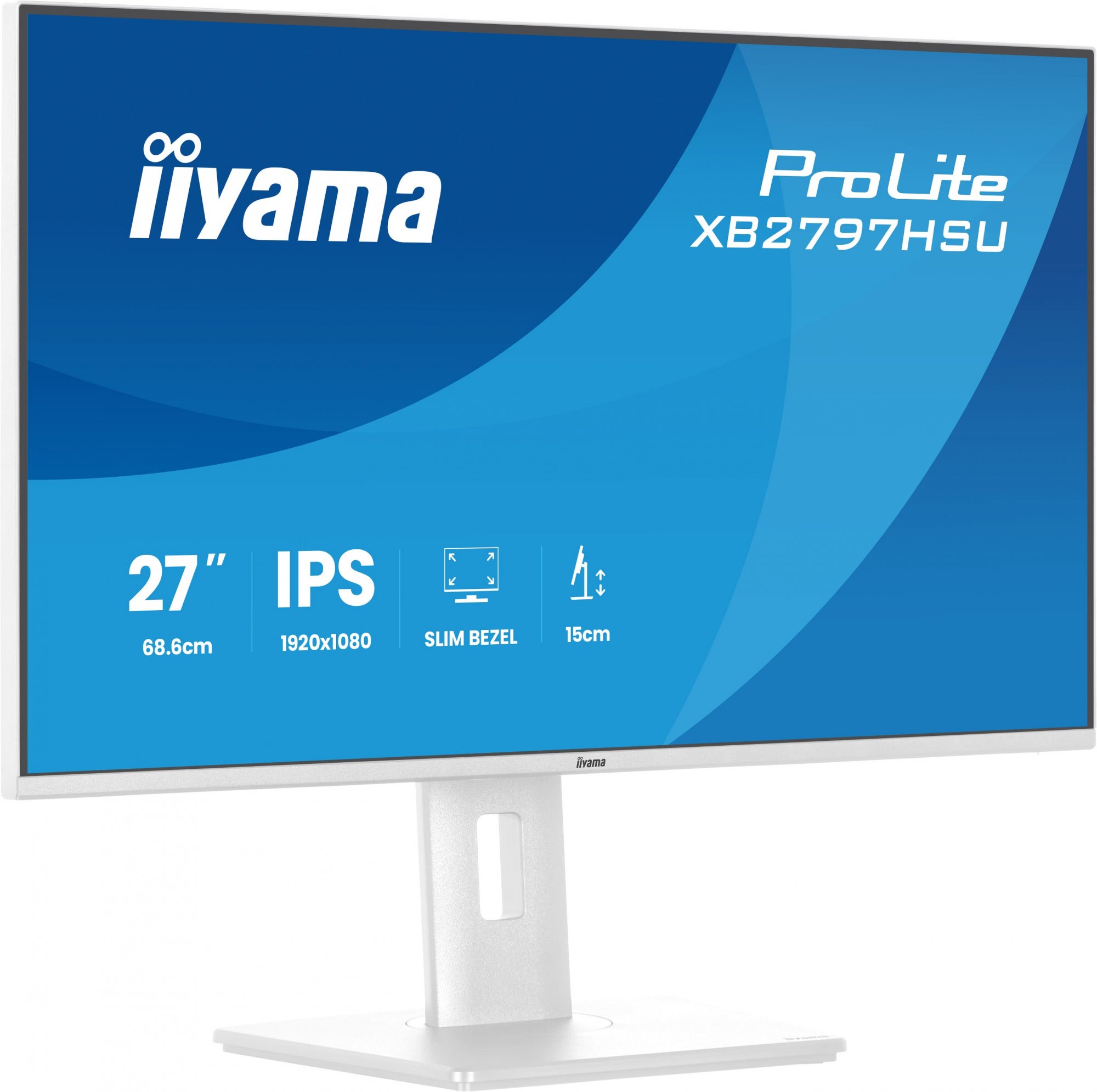 iiyama ProLite/XB2797HSU-W1/27"/IPS/FHD/120Hz/1ms/Bílá/5R