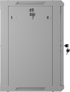 LANBERG NÁSTĚNNÁ INSTALAČNÍ SKŘÍŇ 19" 12U 600X450 ŠEDÉ PERFOROVANÉ DVEŘE - PLOCHÉ BALENÍ