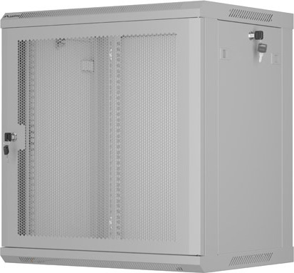 LANBERG NÁSTĚNNÁ INSTALAČNÍ SKŘÍŇ 19" 12U 600X450 ŠEDÉ PERFOROVANÉ DVEŘE - PLOCHÉ BALENÍ