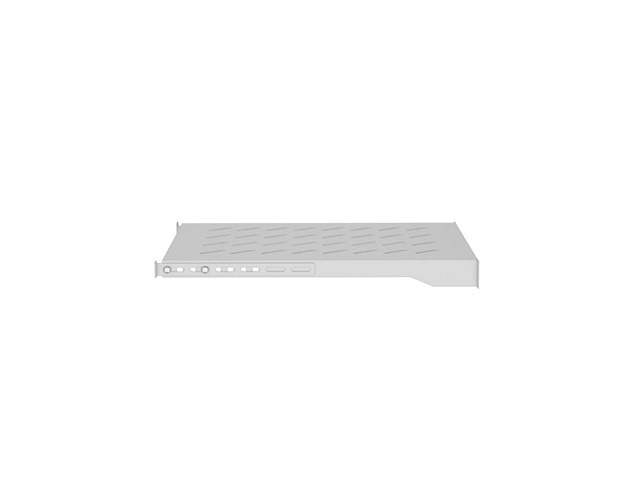 LANBERG POLICE PRO 19" SKŘÍNĚ 800MM ŠEDÁ (1U/483X500MM NOSNOST DO 25KG, 4BODOVÁ MONTÁŽ)