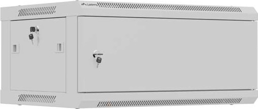 LANBERG NÁSTĚNNÁ INSTALAČNÍ SKŘÍŇ 19" 4U 600X450 ŠEDÁ KOVOVÁ DVÍŘKA (PLOCHÉ BALENÍ)