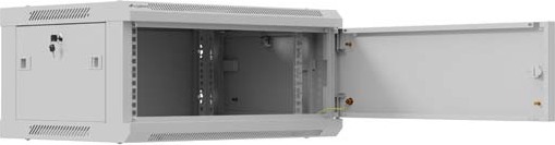 LANBERG NÁSTĚNNÁ INSTALAČNÍ SKŘÍŇ 19" 4U 600X450 ŠEDÁ KOVOVÁ DVÍŘKA (PLOCHÉ BALENÍ)