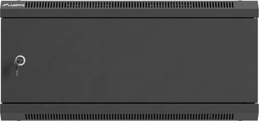 LANBERG  NÁSTĚNNÁ INSTALAČNÍ SKŘÍŇ 19" 4U 600X450 ČERNÉ KOVOVÉ DVEŘE (PLOCHÉ BALENÍ)