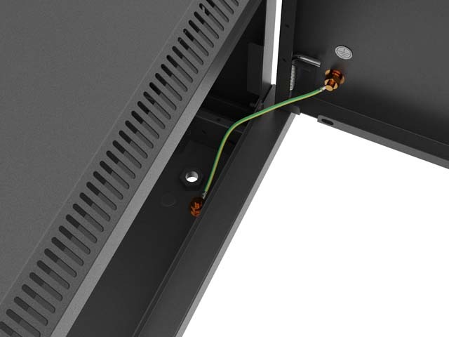 LANBERG  NÁSTĚNNÁ INSTALAČNÍ SKŘÍŇ 19" 4U 600X450 ČERNÉ KOVOVÉ DVEŘE (PLOCHÉ BALENÍ)