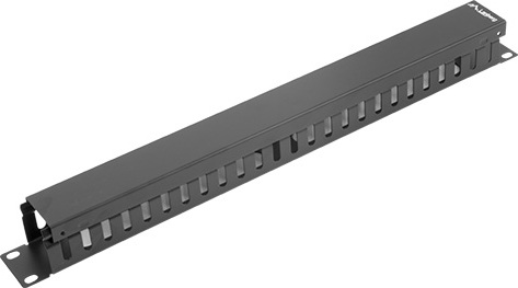 LANBERG 19" PANEL PRO SPRÁVU KABELŮ TYP A 1U ČERNÝ