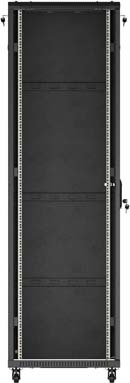 LANBERG INSTALAČNÍ SKŘÍŇOVÝ ROZVADĚČ 19" 42U 600X1000 ČERNÉ SKLENĚNÉ DVEŘE (PLOCHÉ BALENÍ)