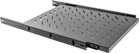 LANBERG 19" POSUVNÁ POLICE 1U/465X750MM MAX. NOSNOST DO 60 KG ČERNÁ