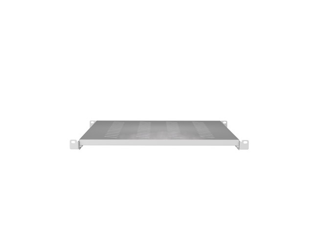 LANBERG POLICE PRO 19" SKŘÍNĚ 1000MM ŠEDÁ (1U/483X700MM NOSNOST DO 25KG, 4BODOVÁ MONTÁŽ)