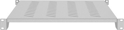 LANBERG POLICE PRO 19" SKŘÍNĚ 1000MM ŠEDÁ (1U/483X700MM NOSNOST DO 25KG, 4BODOVÁ MONTÁŽ)