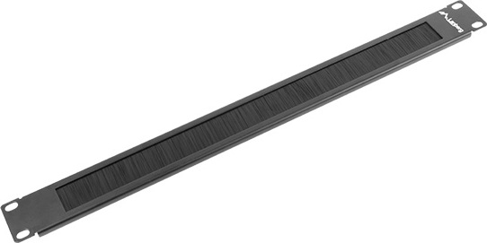 LANBERG 19" KARTÁČOVÝ PANEL 1U ČERNÝ AK-1101-B