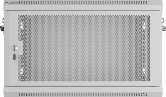 LANBERG NÁSTĚNNÁ INSTALAČNÍ SKŘÍŇ 19" 6U 600X450 ŠEDÉ PERFOROVANÉ DVEŘE - PLOCHÉ BALENÍ