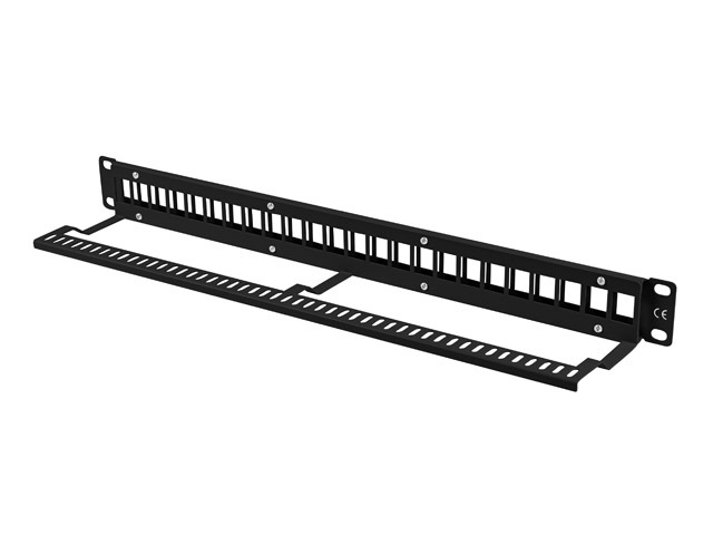 LANBERG PATCH PANEL BLANK 24 PORTŮ 1U PRO MODULY KEYSTONE ČERNÝ