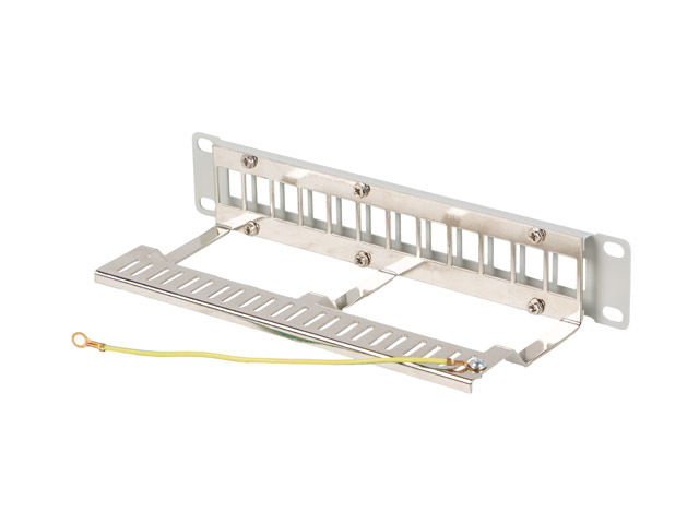 LANBERG PATCH PANEL 12 PORTŮ 1U 19" FTP PRO MODULY KEYSTONE ŠEDÝ V2