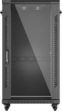 LANBERG INSTALAČNÍ SKŘÍŇOVÝ ROZVADĚČ 19" 22U 600X600 ČERNÉ SKLENĚNÉ DVEŘE (PLOCHÉ BALENÍ)