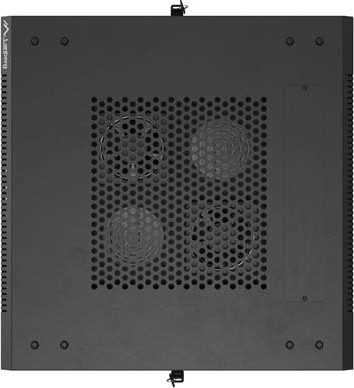LANBERG INSTALAČNÍ SKŘÍŇOVÝ ROZVADĚČ 19" 22U 600X600 ČERNÉ SKLENĚNÉ DVEŘE (PLOCHÉ BALENÍ)