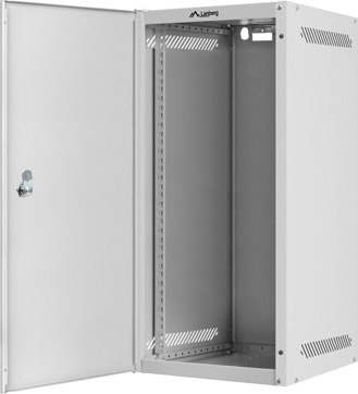 LANBERG RACKOVÁ SKŘÍŇ 10" NÁSTĚNNÁ 12U/280X310 PRO VLASTNÍ MONTÁŽ S KOVOVÝMI DVEŘMI ŠEDÁ-FLAT PACK