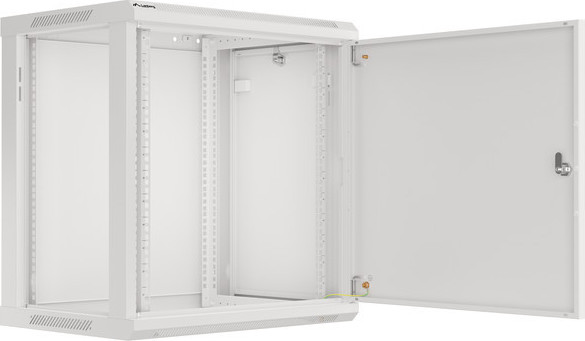 LANBERG RACKOVÁ SKŘÍŇ 19" NÁSTĚNNÁ 12U/600X450 PRO VLASTNÍ MONTÁŽ S KOVOVÝMI DVEŘMI ŠEDÁ