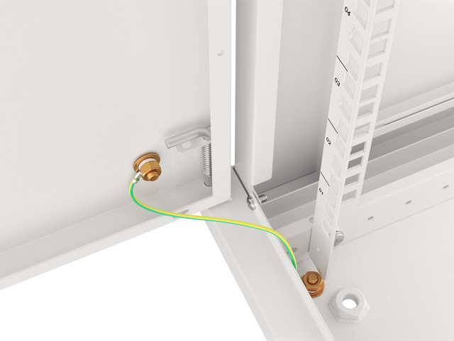 LANBERG RACKOVÁ SKŘÍŇ 19" NÁSTĚNNÁ 12U/600X450 PRO VLASTNÍ MONTÁŽ S KOVOVÝMI DVEŘMI ŠEDÁ
