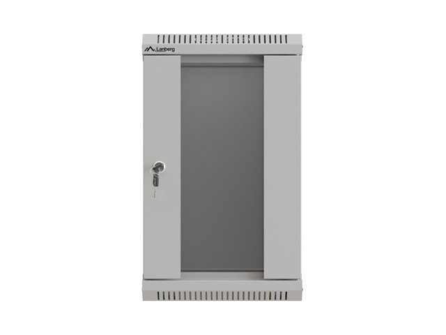 LANBERG RACKOVÁ SKŘÍŇ 10" NÁSTĚNNÁ 9U/300X300 (FLAT PACK) S PROSKLENÝMI DVEŘMI ŠEDÁ