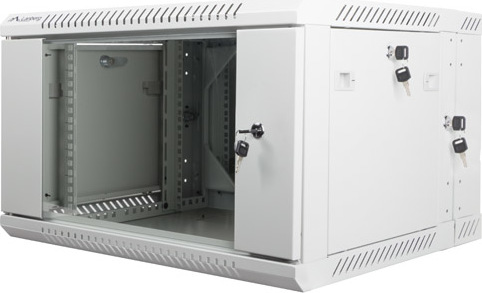 LANBERG RACKOVÁ SKŘÍŇ 19" DVOUDÍLNÁ NÁSTĚNNÁ 6U/600X600 (FLAT PACK) ŠEDÁ