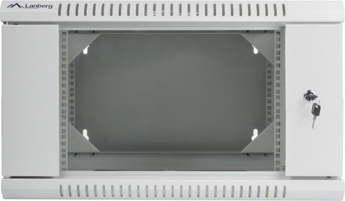 LANBERG RACKOVÁ SKŘÍŇ 19" DVOUDÍLNÁ NÁSTĚNNÁ 6U/600X600 (FLAT PACK) ŠEDÁ