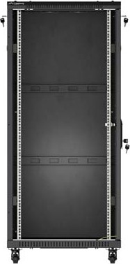 LANBERG 19" VOLNĚ STOJÍCÍ RACKOVÁ SKŘÍŇ 27U/600X600 (FLAT PACK) S PROSKLENÝMI DVEŘMI ČERNÁ