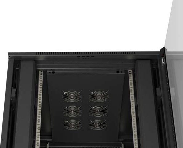 LANBERG 19" VOLNĚ STOJÍCÍ RACKOVÁ SKŘÍŇ 42U/800X1000 (FLAT PACK) S PROSKLENÝMI DVEŘMI ČERNÁ