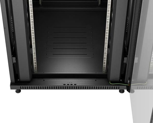 LANBERG 19" VOLNĚ STOJÍCÍ RACKOVÁ SKŘÍŇ 42U/800X1000 (FLAT PACK) S PROSKLENÝMI DVEŘMI ČERNÁ