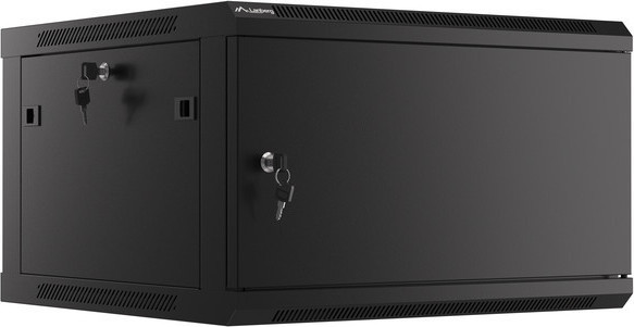LANBERG RACKOVÁ SKŘÍŇ 19" PRO MONTÁŽ NA STĚNU 6U/600X600 PRO VLASTNÍ MONTÁŽ S KOVOVÝMI DVEŘMI ČERNÁ