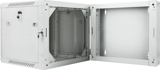LANBERG RACKOVÁ SKŘÍŇ 19" DVOUDÍLNÁ NÁSTĚNNÁ 9U/600X600 (FLAT PACK) ŠEDÁ