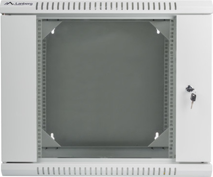 LANBERG RACKOVÁ SKŘÍŇ 19" DVOUDÍLNÁ NÁSTĚNNÁ 9U/600X600 (FLAT PACK) ŠEDÁ