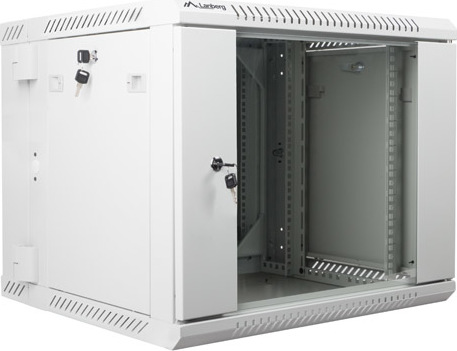 LANBERG RACKOVÁ SKŘÍŇ 19" DVOUDÍLNÁ NÁSTĚNNÁ 9U/600X600 (FLAT PACK) ŠEDÁ