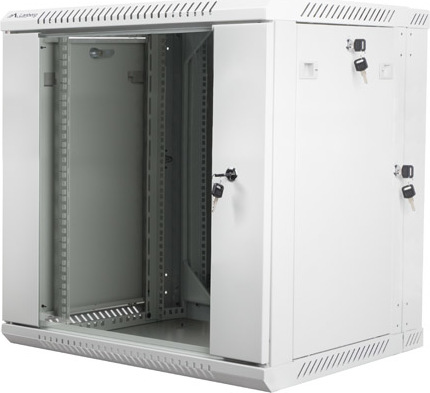 LANBERG RACKOVÁ SKŘÍŇ 19" DVOUDÍLNÁ NÁSTĚNNÁ 12U/600X600 (FLAT PACK) ŠEDÁ