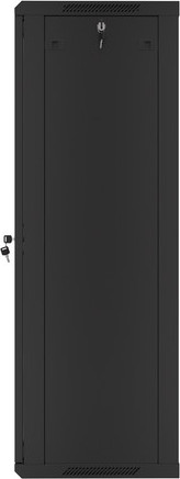 LANBERG RACKOVÁ SKŘÍŇ 19" NÁSTĚNNÁ 27U/600X450 (FLAT PACK) S PROSKLENÝMI DVEŘMI ČERNÁ V2