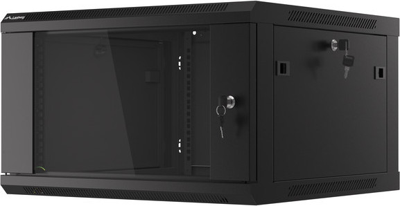 LANBERG 19" RACKOVÁ SKŘÍŇ PRO MONTÁŽ NA STĚNU 6U/600X600 (FLAT PACK) ČERNÁ V2