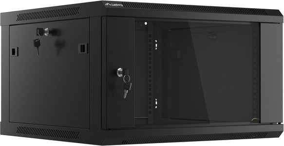 LANBERG 19" RACKOVÁ SKŘÍŇ PRO MONTÁŽ NA STĚNU 6U/600X600 (FLAT PACK) ČERNÁ V2